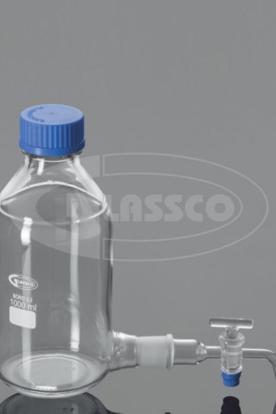 Bottle, Aspirator, with GL 45 Cap and Interchangeable Stopcock New